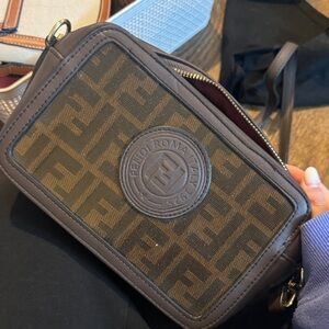 Fendi Black and Brown Belt Bag